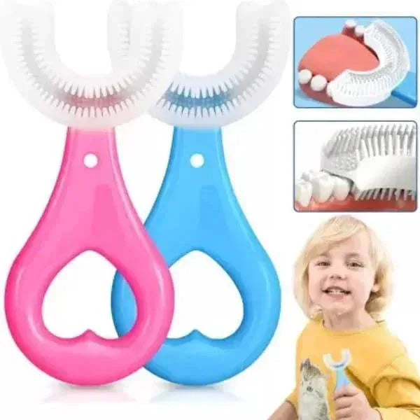 Silicone U-Shaped Toothbrush For Kids - Pack of 5 - Mix Bazar - Mix Bazar