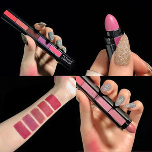 5-in-1 matte lipstick set - Mix Bazar