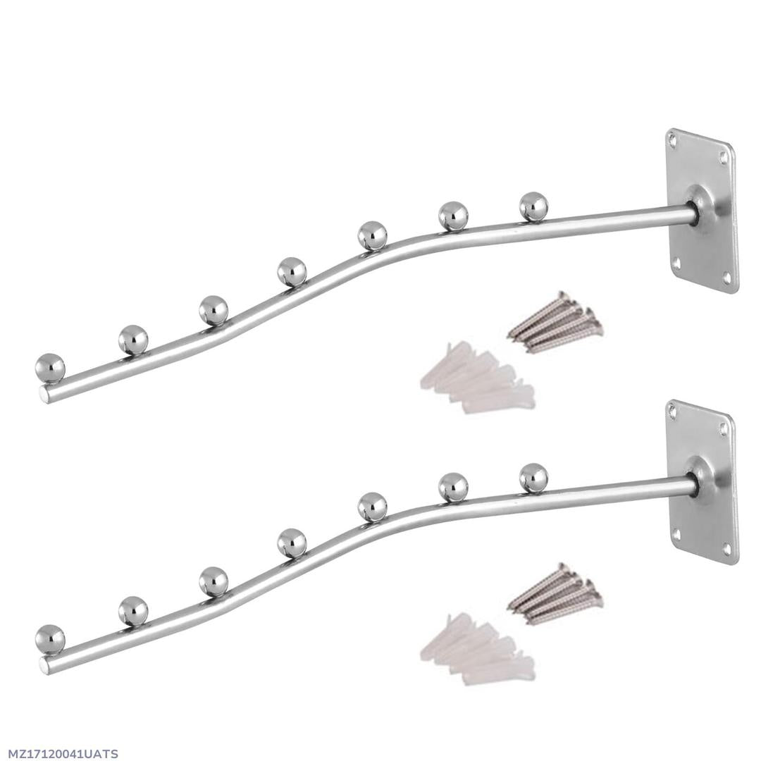 Wall Mounted Clothes Hanging Stand Mix Bazar