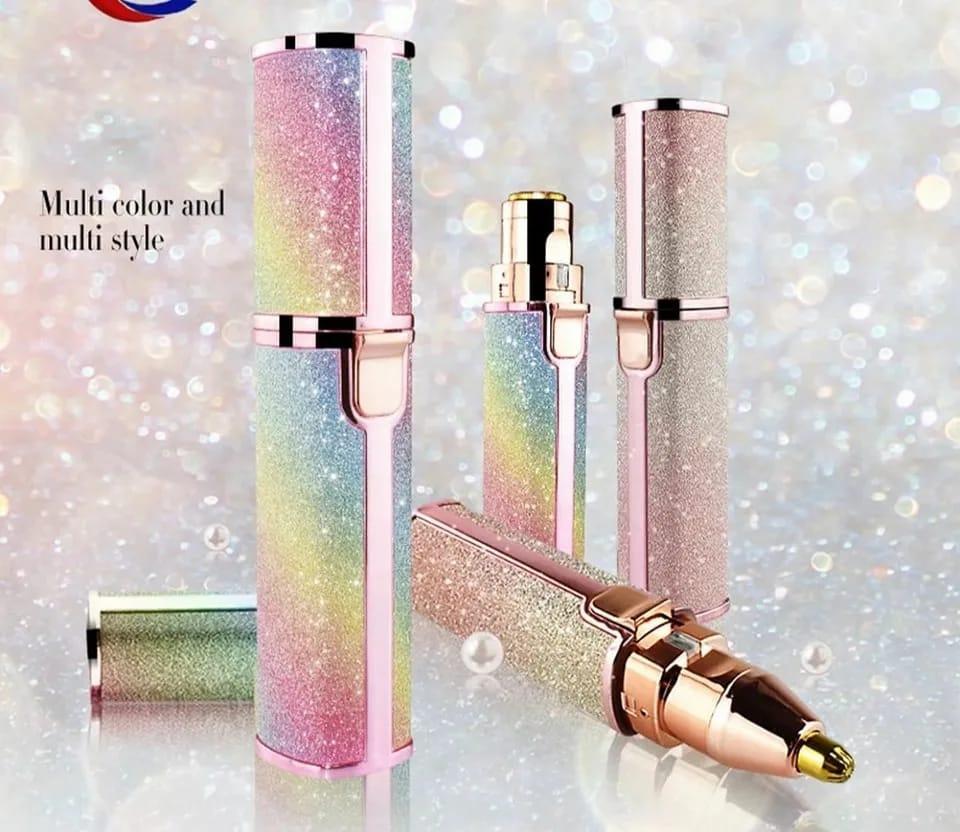 2 in 1 Eyebrow Trimmer & Facial Hair Remover - Mix Bazar
