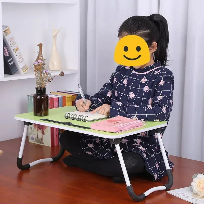 Wooden Laptop Table - Portable Foldable Desk for Bed, Sofa & Study - Mix Bazar - Mix Bazar