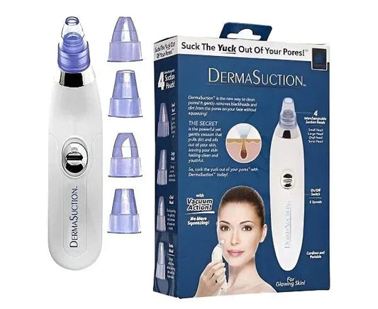 Derma Suction Blackhead Remover - 3-in-1 Vacuum Pore Cleaner for Acne & Pimples - Mix Bazar - Mix Bazar