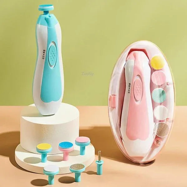 Baby Nail Trimmer - Safe Electric Nail File & Clipper Set for Newborns - Mix Bazar - Mix Bazar