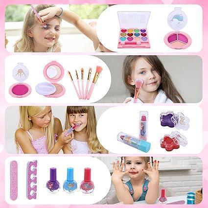 Girls Makeup Set - Portable Beauty Box for Kids | Safe Non-Toxic Washable - Mix Bazar - Mix Bazar