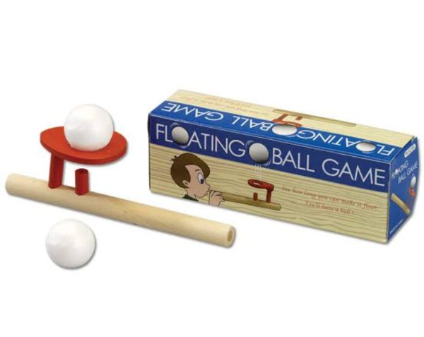 Wooden Floating Blowing Pipe Game Ball - Mix Bazar