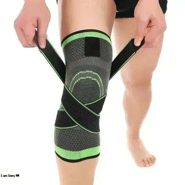 Knee Brace with Stretchable Fabric & Double Belt (2 Pieces / Pair) - Mix Bazar - Mix Bazar