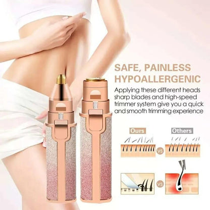 2 in 1 Eyebrow Trimmer  & Facial Hair Remover - Mix Bazar