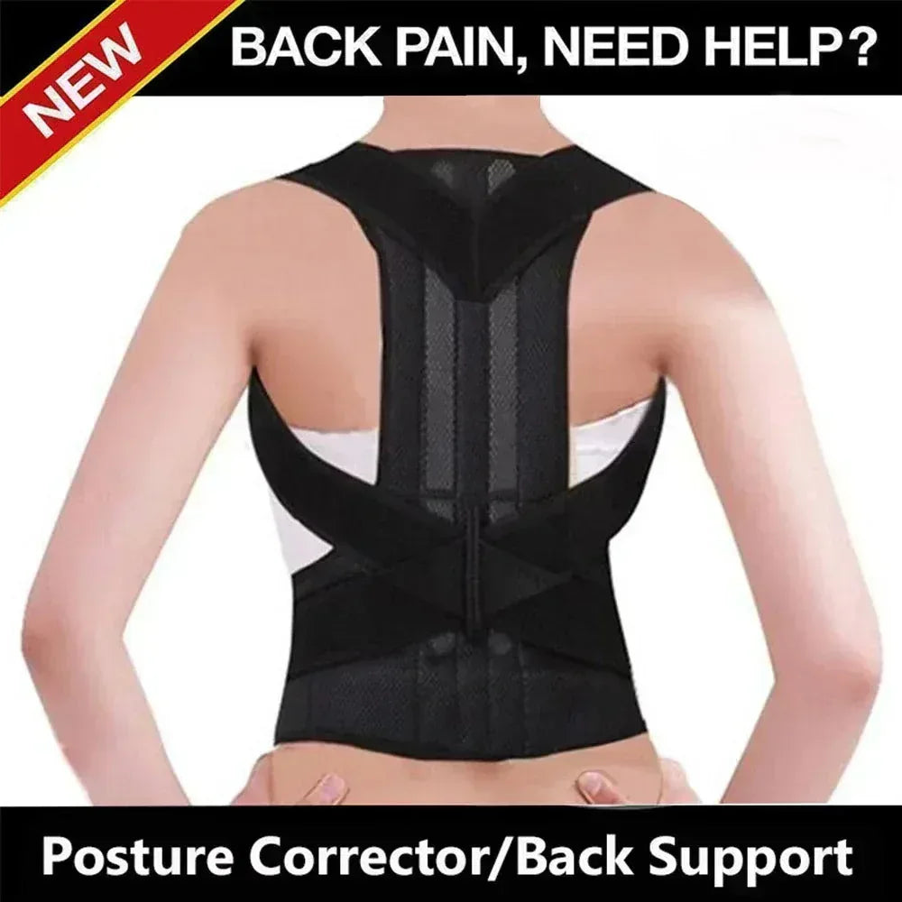 Back Brace Posture Corrector - Adjustable Lumbar Support Belt for Pain Relief - Mix Bazar - Mix Bazar