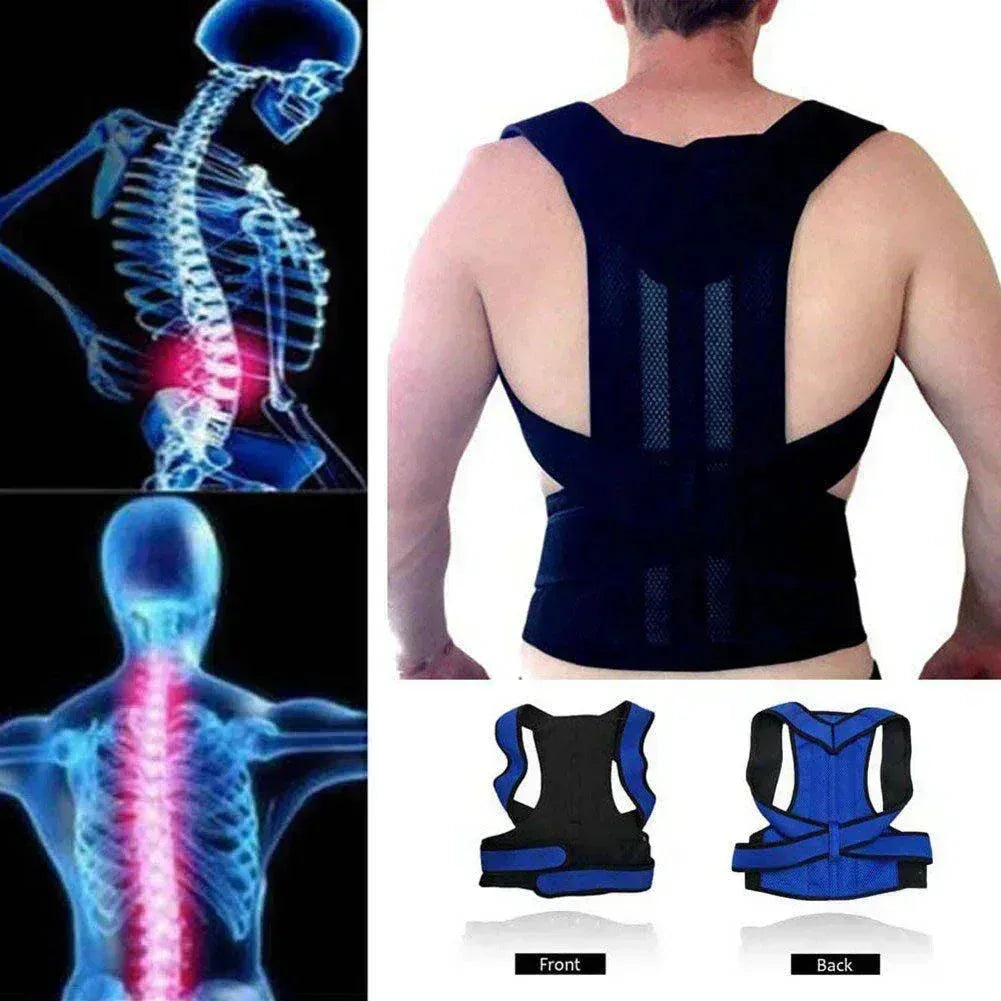 Back Brace Posture Corrector - Adjustable Lumbar Support Belt for Pain Relief - Mix Bazar - Mix Bazar