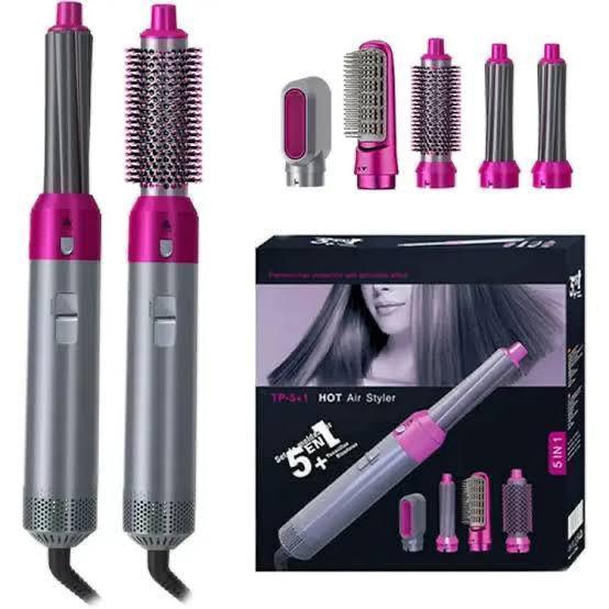 2-in-1 Hair Dryer & Curler - Professional Styling Tool for Smooth & Curly Hair - Mix Bazar - Mix Bazar
