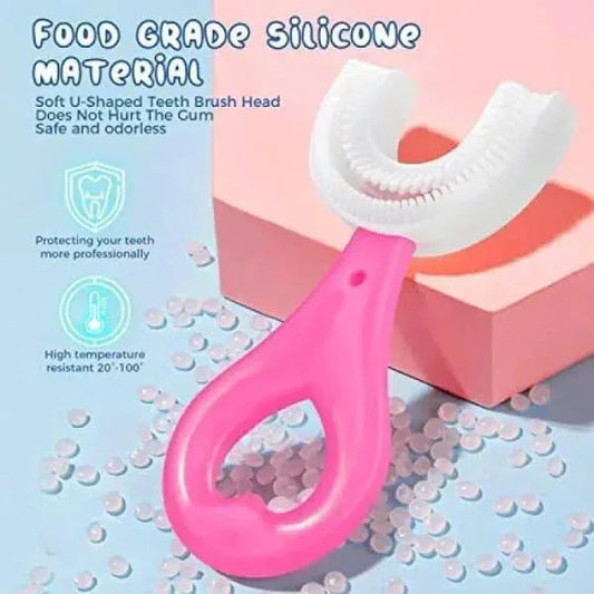 Silicone U-Shaped Toothbrush For Kids - Pack of 5 - Mix Bazar - Mix Bazar