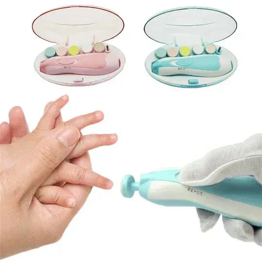 Baby Nail Trimmer - Safe Electric Nail File & Clipper Set for Newborns - Mix Bazar - Mix Bazar