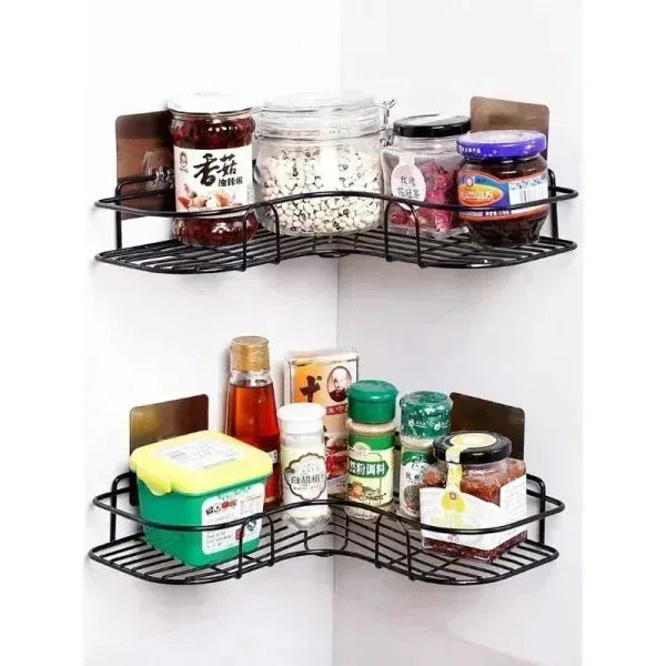 Corner Storage Rack - Space-Saving Organizer for Bathroom & Kitchen - Mix Bazar - Mix Bazar