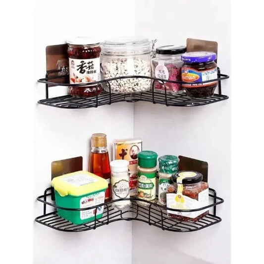 Metal Corner Rack For Bathroom & Kitchen Mix Bazar