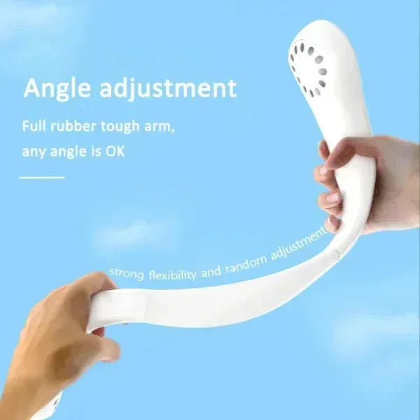 Rechargeable Hanging Neck Fan - Portable Hands-Free Personal Cooling Fan - Mix Bazar - Mix Bazar