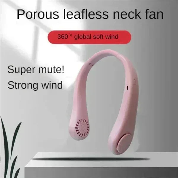 Rechargeable Hanging Neck Fan - Portable Hands-Free Personal Cooling Fan - Mix Bazar - Mix Bazar