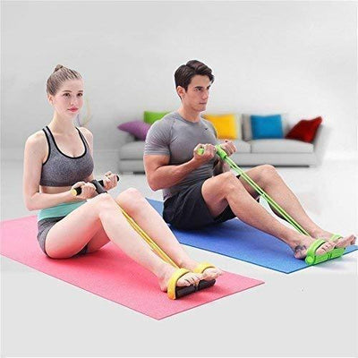 Tummy Trimmer - Elastic Pull Rope Ab Exerciser for Core Strength & Fitness - Mix Bazar - Mix Bazar