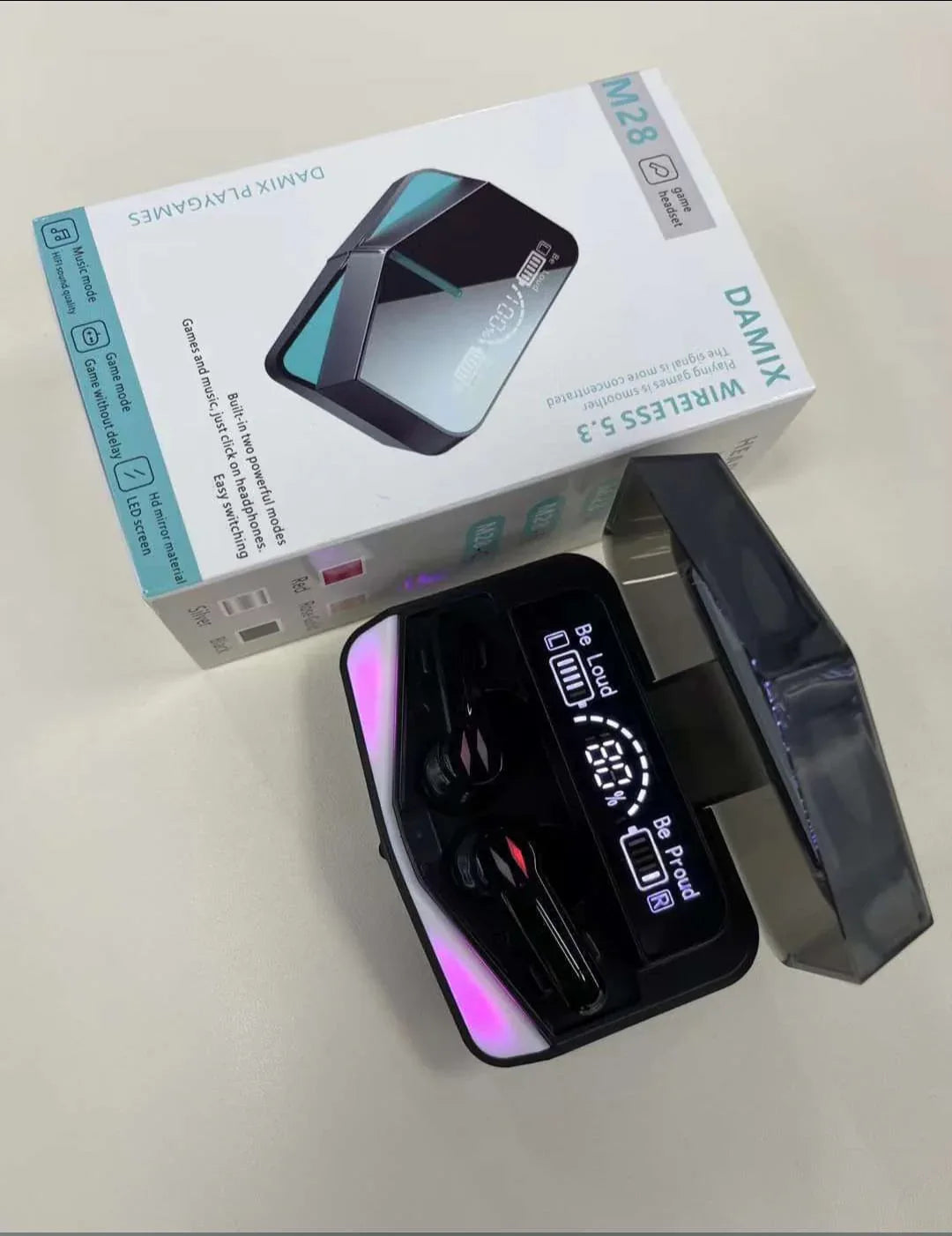 Wireless Earbuds With Power Bank Charging Case – Crystal Clear Sound, Comfortable Fit
