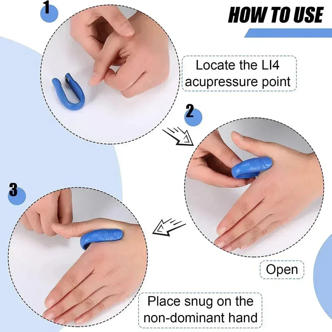Accu Pressure Clip - Acupressure Ring for Blood Sugar - Mix Bazar