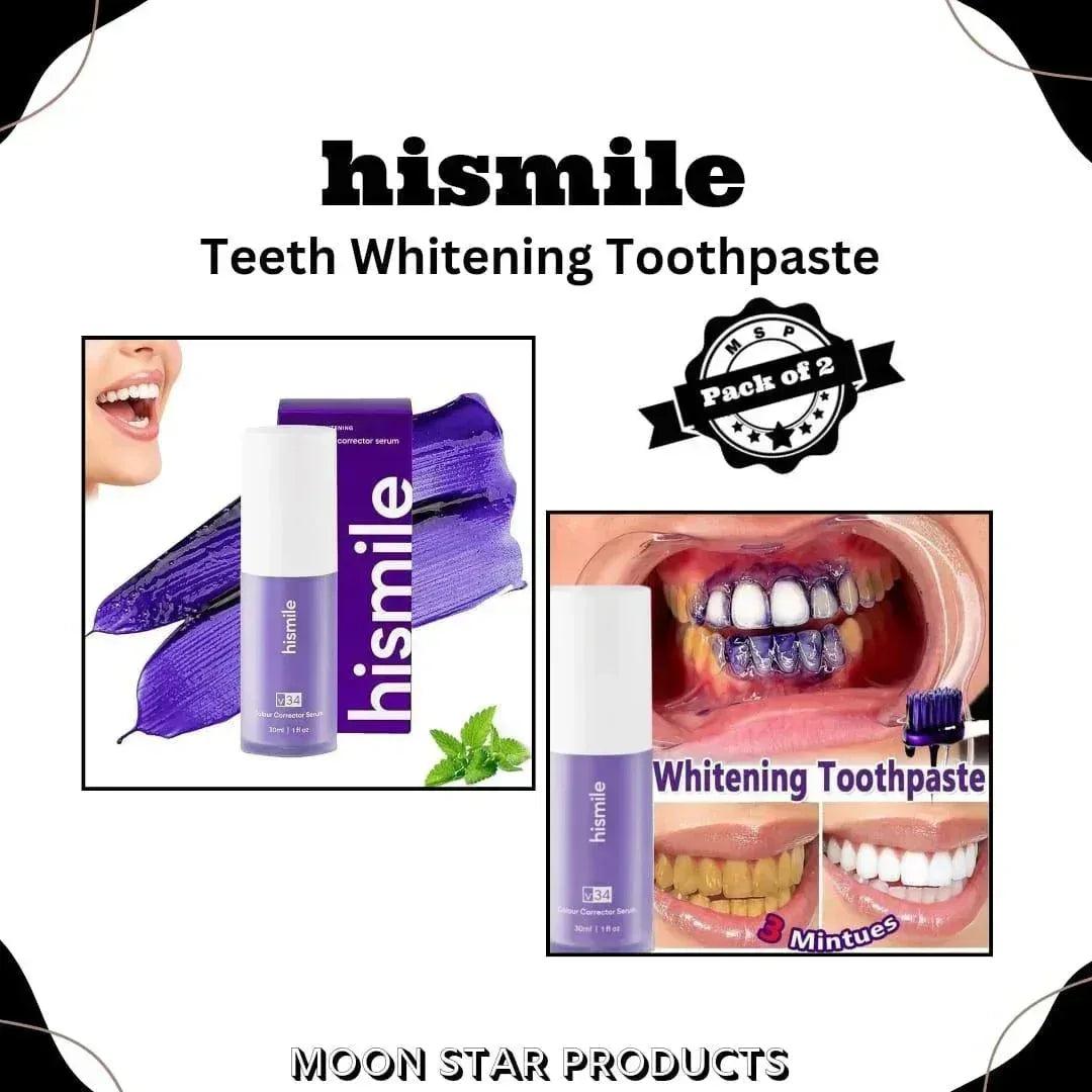 Hismile V34 Color Corrector Teeth Whitening Toothpaste pack of 2