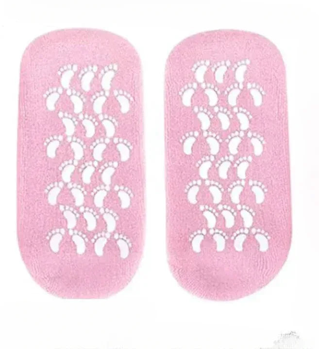 Silicon Gel Socks for Dry Cracked Heels - Moisturizing Foot Care (Pair) - Mix Bazar - Mix Bazar
