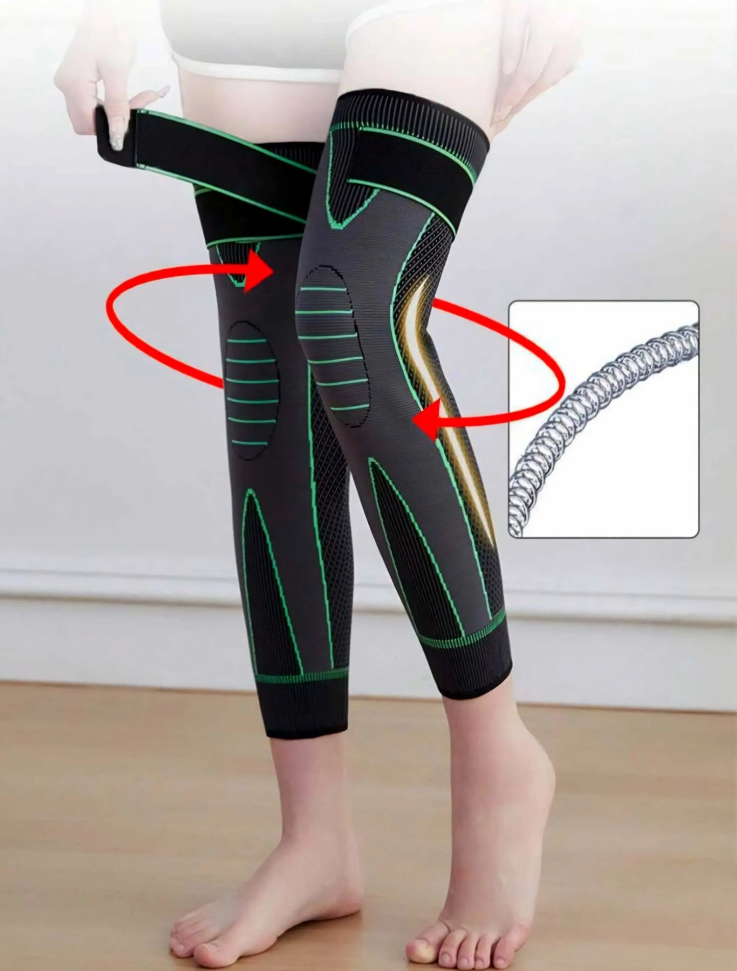 Knee Brace Full Leg - Stretchable Support Belt - Mix Bazar