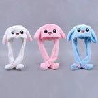 Soft Fluffy Rabbit Ears Headband - Moving Ears with Airbag Control Random colors - Mix Bazar - Mix Bazar