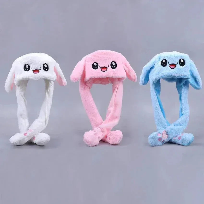 Soft Fluffy Rabbit Ears Headband - Moving Ears with Airbag Control Random colors - Mix Bazar - Mix Bazar