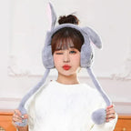 Soft Fluffy Rabbit Ears Headband - Moving Ears with Airbag Control Random colors - Mix Bazar - Mix Bazar